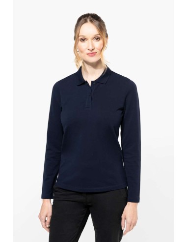 K-PK203-LADIES' LONG-SLEEVED SUPIMA® POLO SHIRT